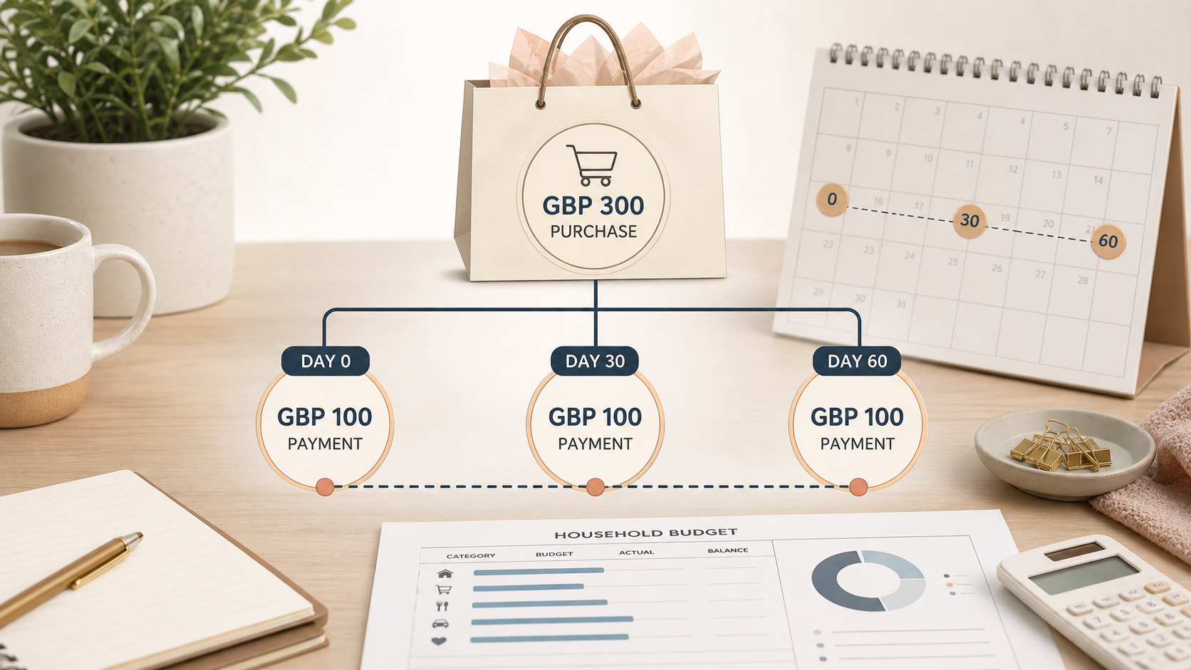 Klarna Pay in 3 review UK timeline for three equal payments
